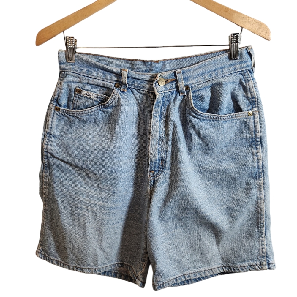 Vintage Chic Women's  Denim High-Rise Jean Shorts